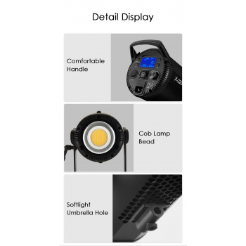 Gambar produk Tolifo Lampu Video LED Bi-Color COB Video Light 215W 6500K - X-220B Pro