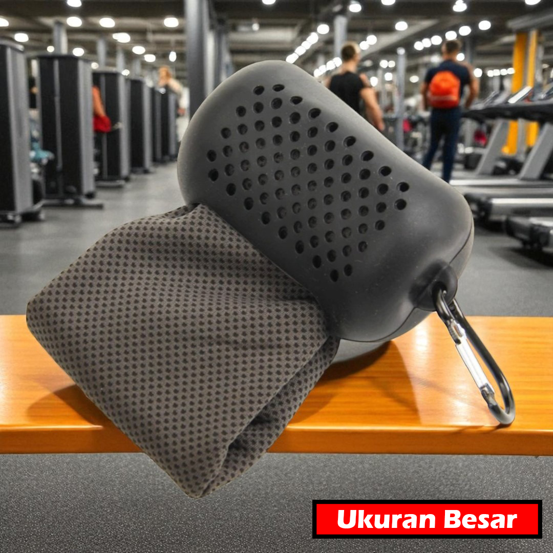 Gambar produk ASOLID Handuk Microfiber Quick Dry Cooling Ice Towel Silicon Case Besar - AS13