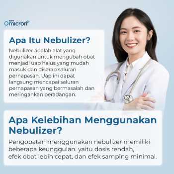 Gambar produk TaffOmicron Alat Terapi Pernapasan Compressor Nebulizer Inhaler - JSL-W310