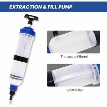 Gambar produk NarzrIe Pompa Tangan Transfer Oli Bensin Mobil Oil Extractor 1.5L - NC03