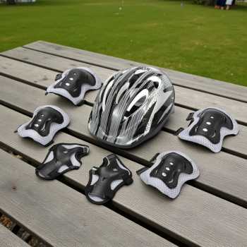 Ftiier Paket Helm Deker Anak 7in1 Protective Gear for Sport Activity - FR-07 Gambar produk Ftiier Paket Helm Deker Anak 7in1 Protective Gear for Sport Activity - FR-07