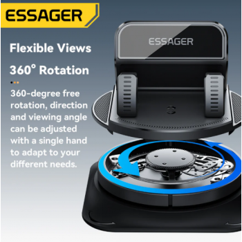 Gambar produk ESSAGER Dashboard Phone Holder For Car Anti Slip 360 Rotation - ES-ZJ39