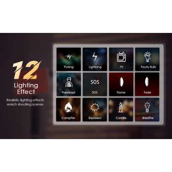 Gambar produk Tolifo Lampu Palm LED Bowens Video Light Bi-Color 2700-6500K 60W - PL-60B
