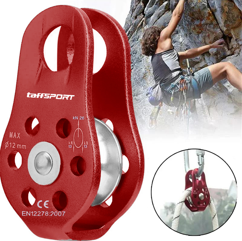 Gambar produk TaffSPORT Katrol Kerekan Mini Swivel Pulley Single Wheel - EN12278