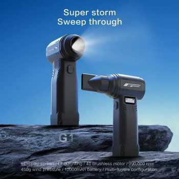 Gambar produk Isfriday Air Duster Blower Mini Turbo Jet Fan 90000RPM 10000mAh 400W Standard Version - G1