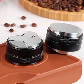 Robust Tamper Kopi Espresso Coffee Powder 2in1 Stainless Steel 58mm - INU161