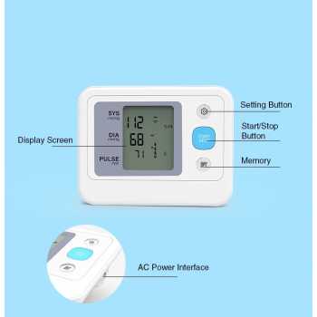 Gambar produk Yonker Tensimeter Digital Pengukur Tekanan Darah Battery Power - YK-BPA3