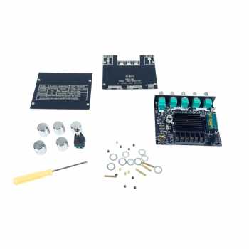 Gambar produk HongX Audio Amplifier Bluetooth 5.0 AUX 2.1 Channel Subwoofer - ZK-MT21