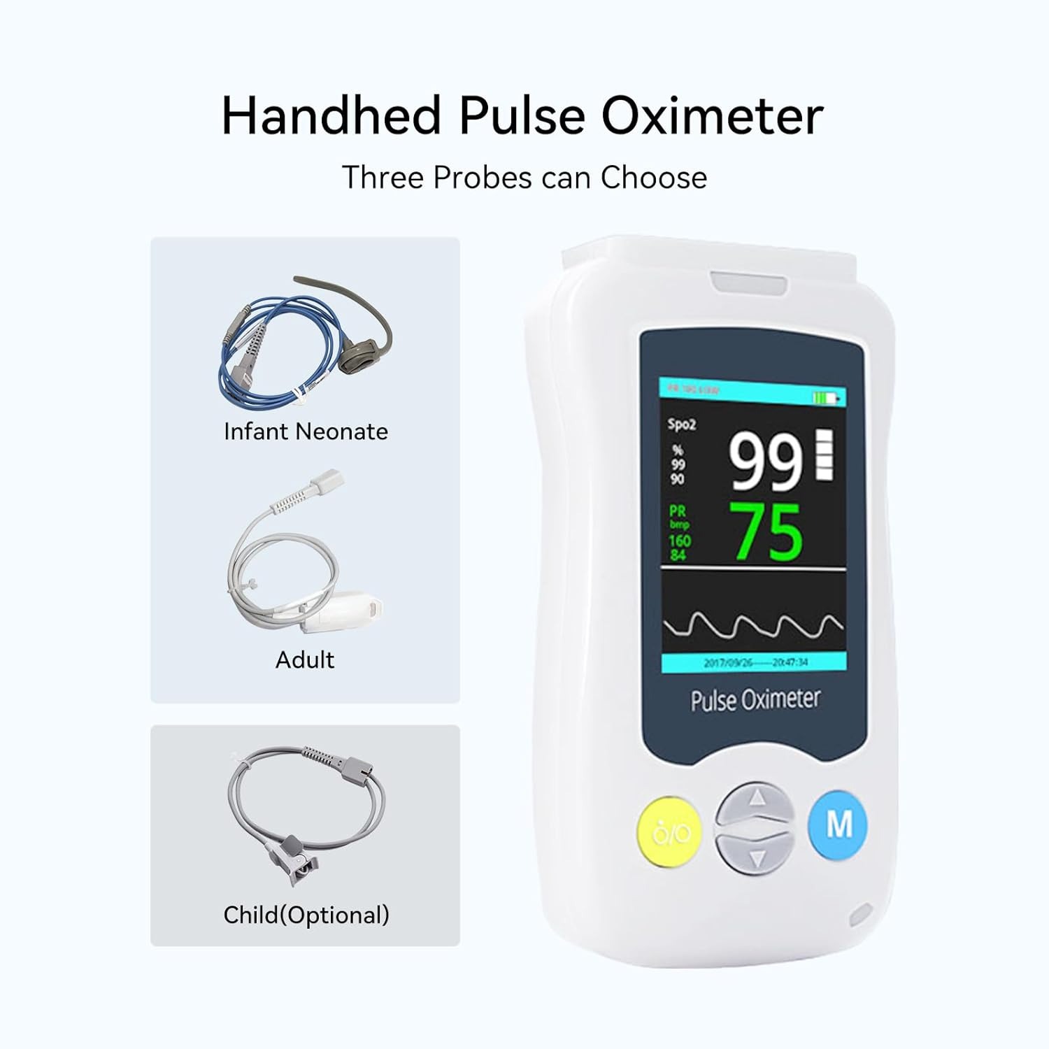 Gambar produk Yonker Fingertip Pulse Oximeter Alat Ukur Saturasi Oksigen Temperatur - YK-820B