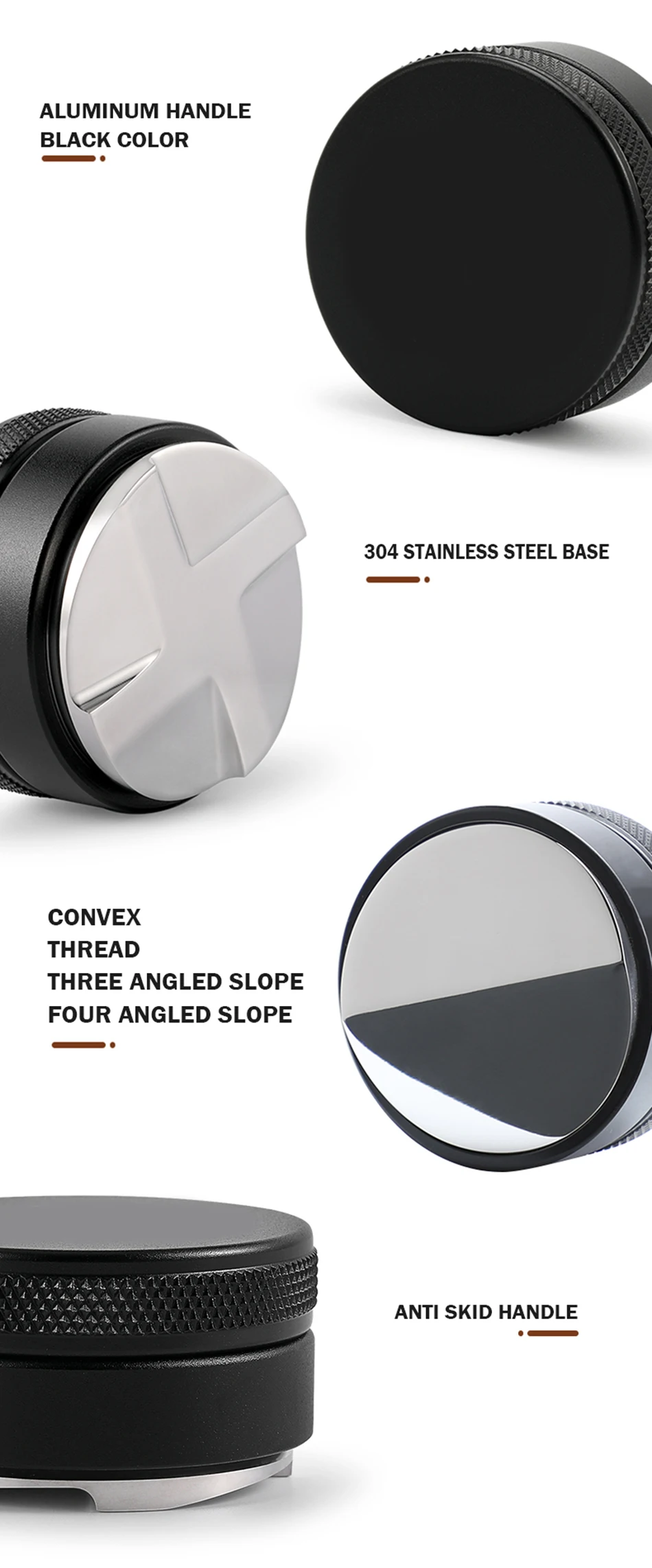 Gambar produk FMA Tamper Espresso Coffee Powder Stainless Steel 58mm - FM-TME