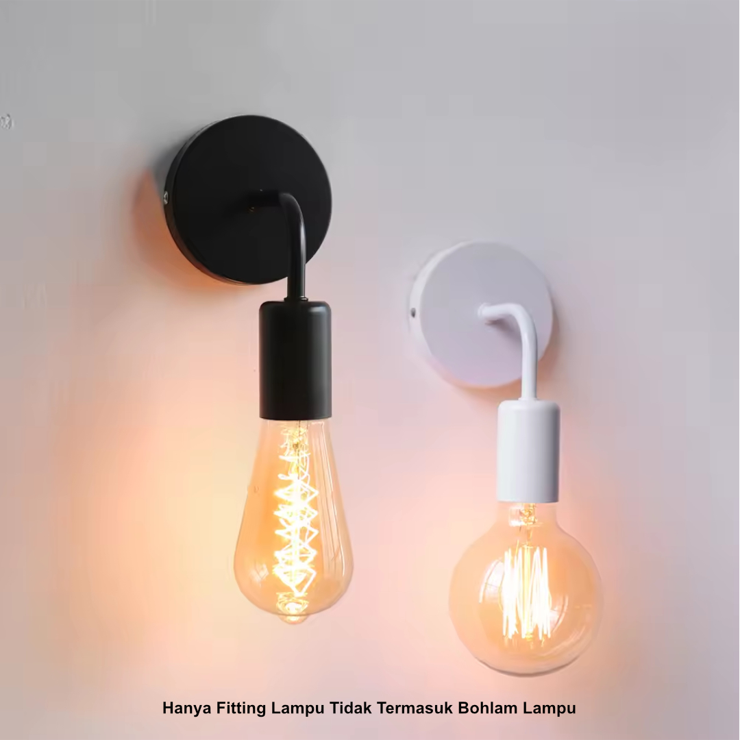 Gambar produk FMA Fitting Lampu Hias Dinding Minimalis Nordic Modern Wall Light E27 - FM-EE