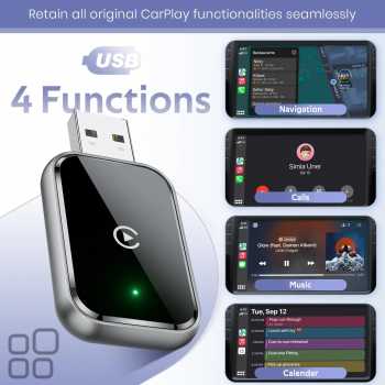 Gambar produk TiKUTKU Wireless Apple CarPlay Adapter USB Dongle Bluetooth 5.3 - OT101
