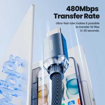 Gambar produk Toocki Kabel Data Type C to Lightning Fast Charging Braided 20W 1M - TXCTL-SJ03