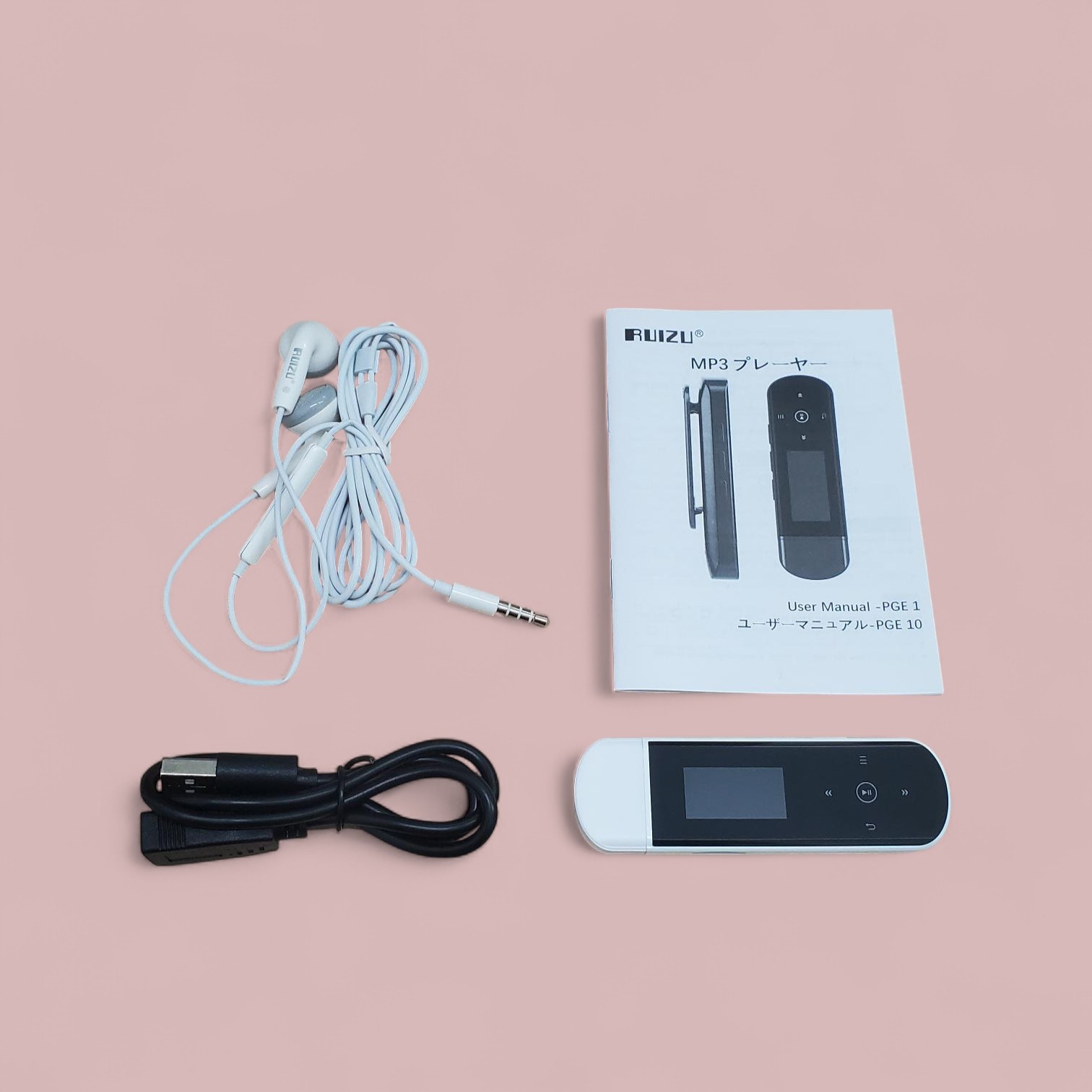 Gambar produk RUIZU MP3 Player Bluetooth 5.0 Sport Pedometer 2in1 Flashdisk - X69