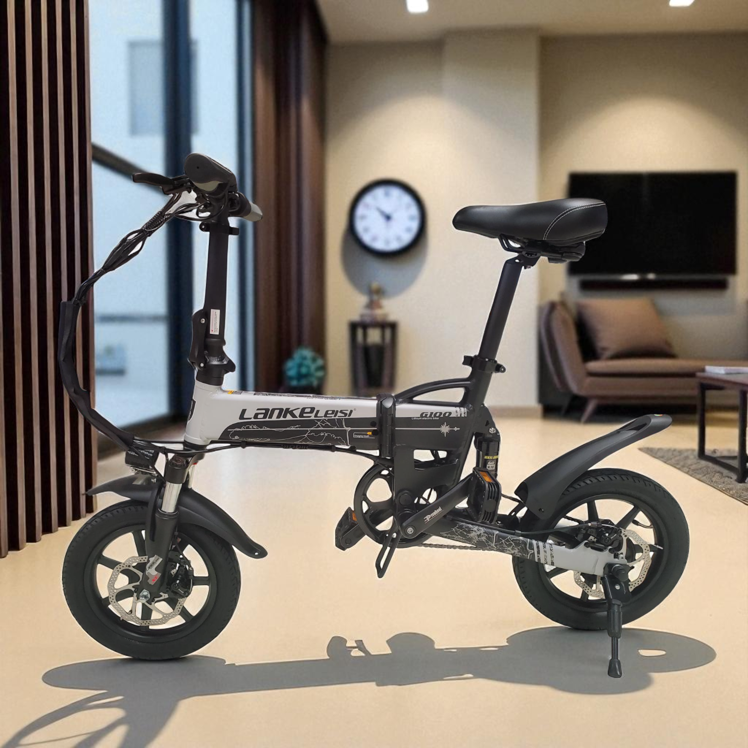 Gambar produk Lankeleisi Sepeda Listrik Lipat Folding Bike Moped 36V 8.7AH - G100