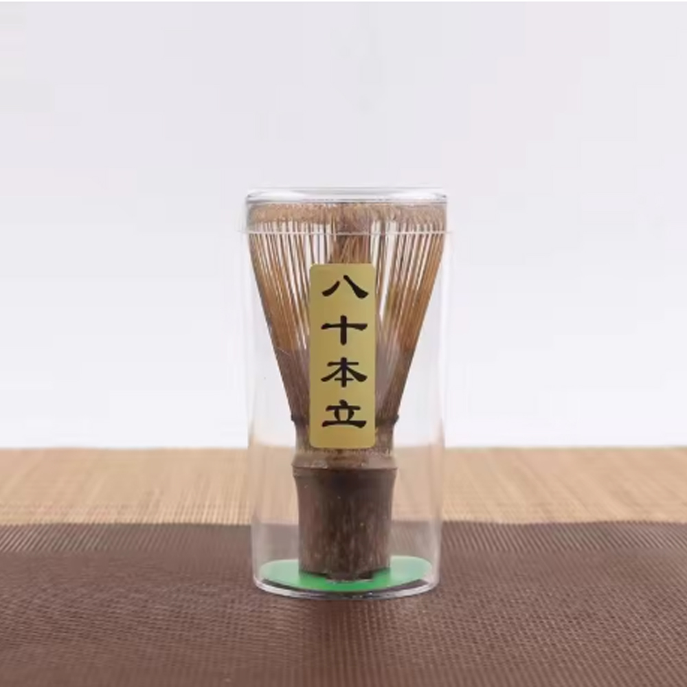 Gambar produk Baiben Li Chasen Bamboo Whisk Matcha Pengaduk Teh 80 Tangkai 66-72mm - B66