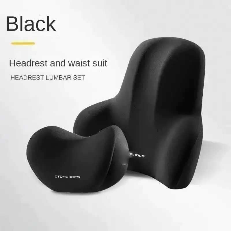 Gambar produk OTOHEROES Set Bantal Mobil Leher Punggung Lumbar Support Seat Cushion - NK-2