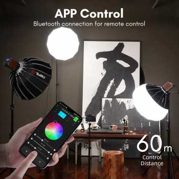 Gambar produk Tolifo Lampu Palm LED RGB Bowens Video Light 2700-6500K 60W - PL-60RGB