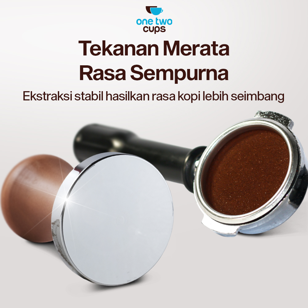 Gambar produk One Two Cups Tamper Kopi Espresso Coffee Press Powder Hammer 58mm - 7IYC