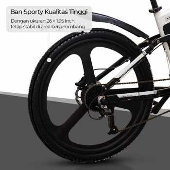 Gambar produk Lankeleisi Sepeda Listrik Lipat Folding Bike Sports Version 48V 10Ah - XT750