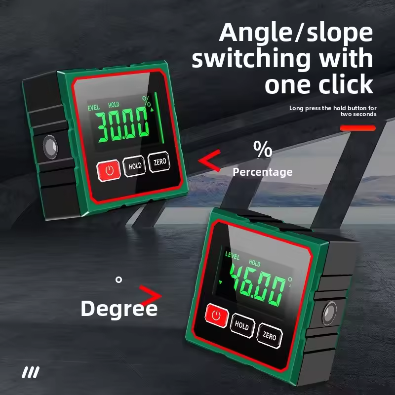 Gambar produk Shunmaii Inclinometer Digital Alat Ukur Kemiringan Magnetik with Laser - JC100