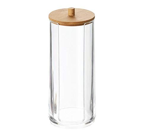 Gambar produk Luckyfox Tempat Kapas Aksesoris Plastik Jar Make Up Organizer 18x6.5cm - LF3U