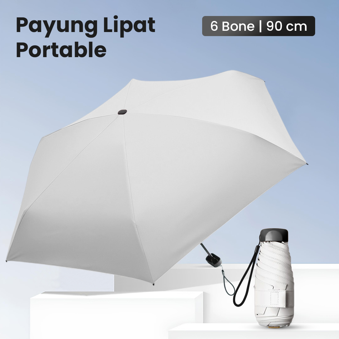 Gambar produk MUCAI Payung Lipat Kecil Portable Anti UV Waterproof UPF 50+ - 190T