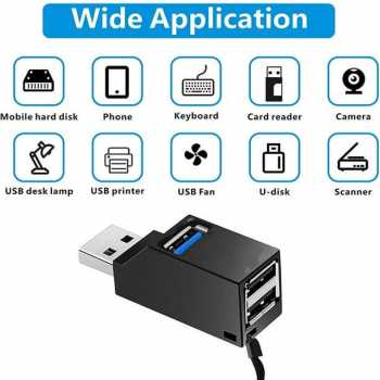 Gambar produk Unitek Mini Super Speed USB 3.0 Hub 3 Port - Y-2153