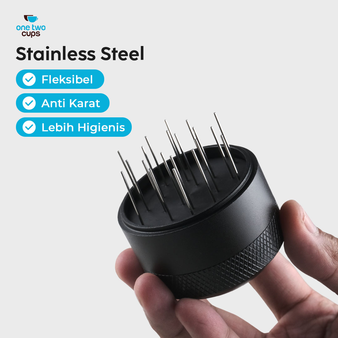 Gambar produk One Two Cups Jarum Kopi Espresso 20 Pin Needle Distribution Tool 53mm - ZH-6