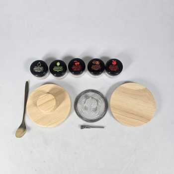 Gambar produk BORUiT Set Alat Pengasap Cocktail Wooden Smoker Kit with 5 Wood Chips - SK-300