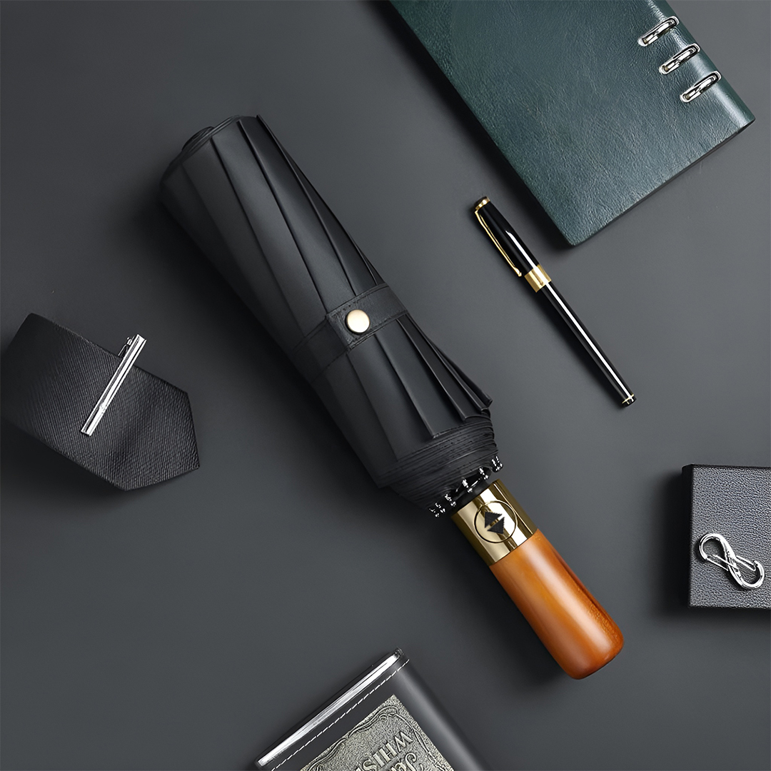 PARACHASE Payung Lipat Buka Tutup Otomatis Polos Windproof 12 Bone - PC001 Gambar produk PARACHASE Payung Lipat Buka Tutup Otomatis Polos Windproof 12 Bone - PC001