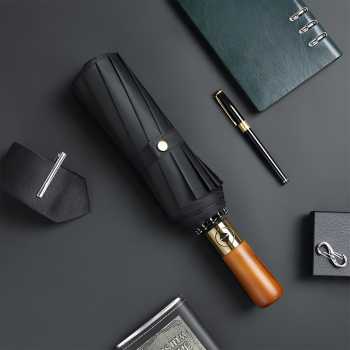 PARACHASE Payung Lipat Buka Tutup Otomatis Polos Windproof 12 Bone - PC001 Gambar produk PARACHASE Payung Lipat Buka Tutup Otomatis Polos Windproof 12 Bone - PC001