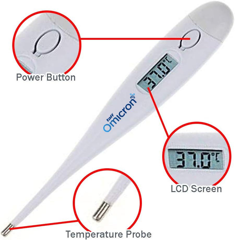 Gambar produk TaffOmicron Digital Thermometer with Beeper - KT-DT4B
