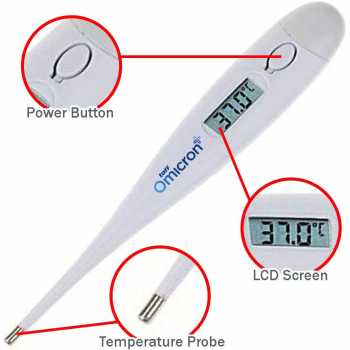 Gambar produk TaffOmicron Digital Thermometer with Beeper - KT-DT4B