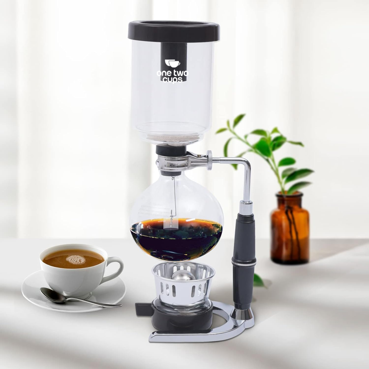 Gambar produk One Two Cups Syphon Coffee Maker Manual Brew Vacuum Pot 3 Cups 360ml - JF33