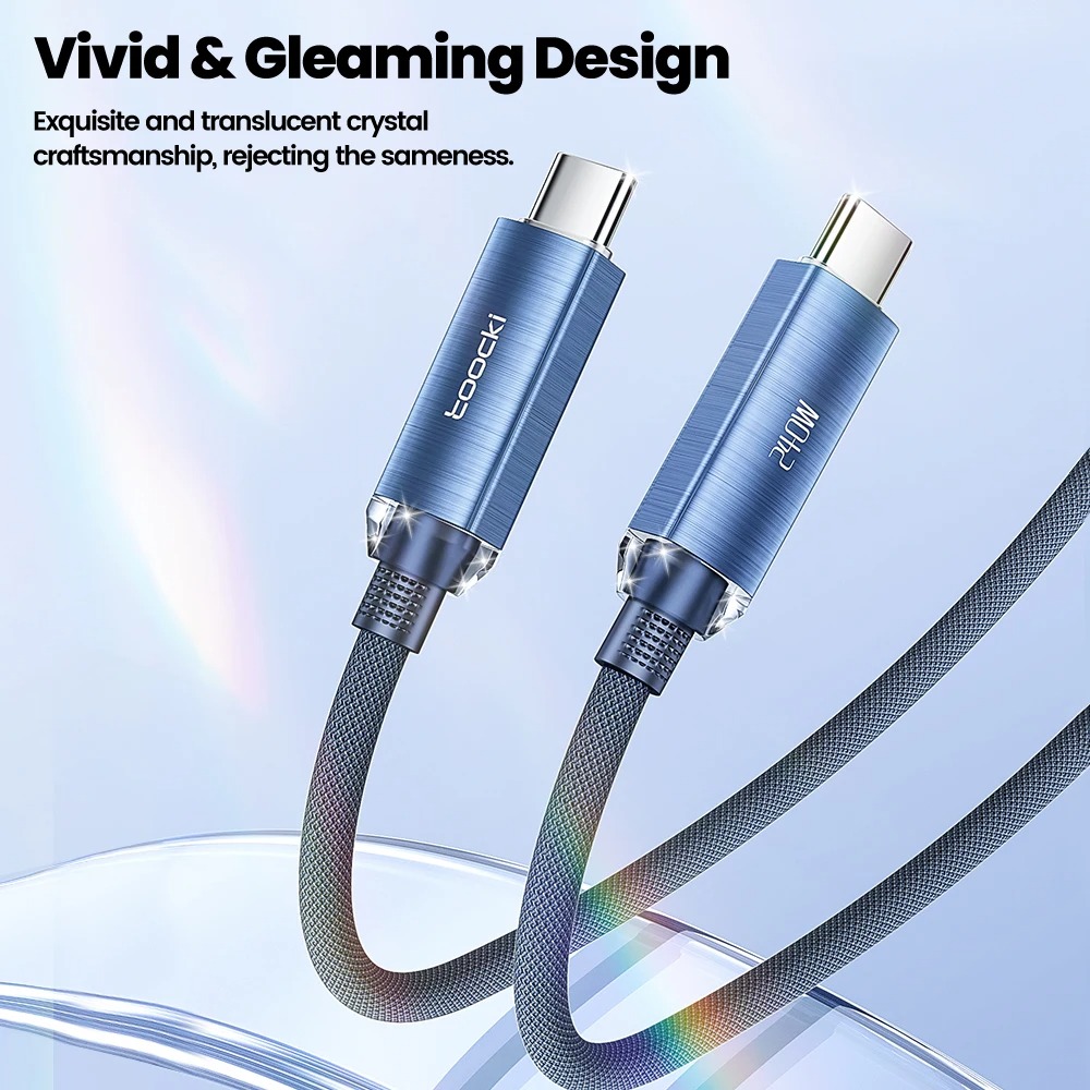 Gambar produk Toocki Kabel Data Type C to Type C Fast Charging PD 240W 1M - TXCCC3