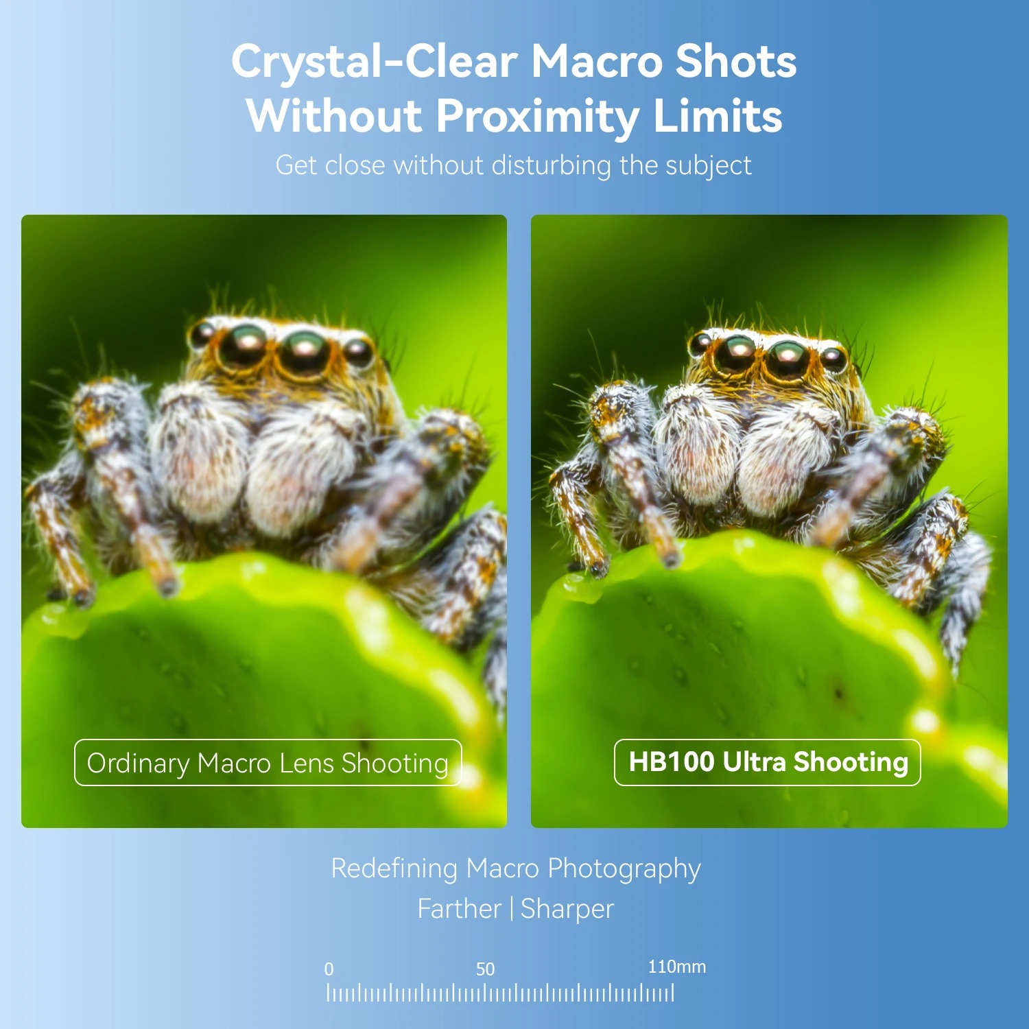 Gambar produk APEXEL Lensa Kamera Smartphone Eye Macro Lens FMC Coating 50-110mm - APL-HB100U52