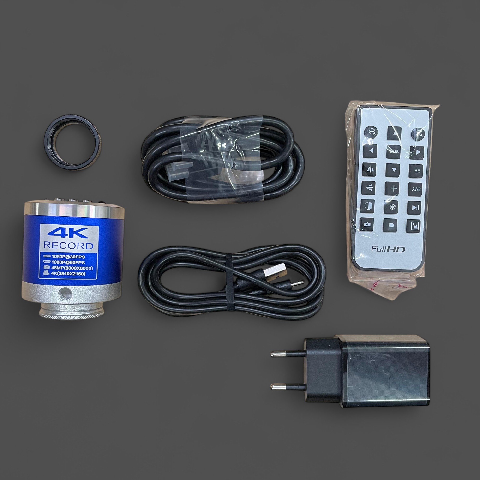 Gambar produk AMSZOOM Kamera Mikroskop Industrial Ultra HD 4K with LED Light - AZ4