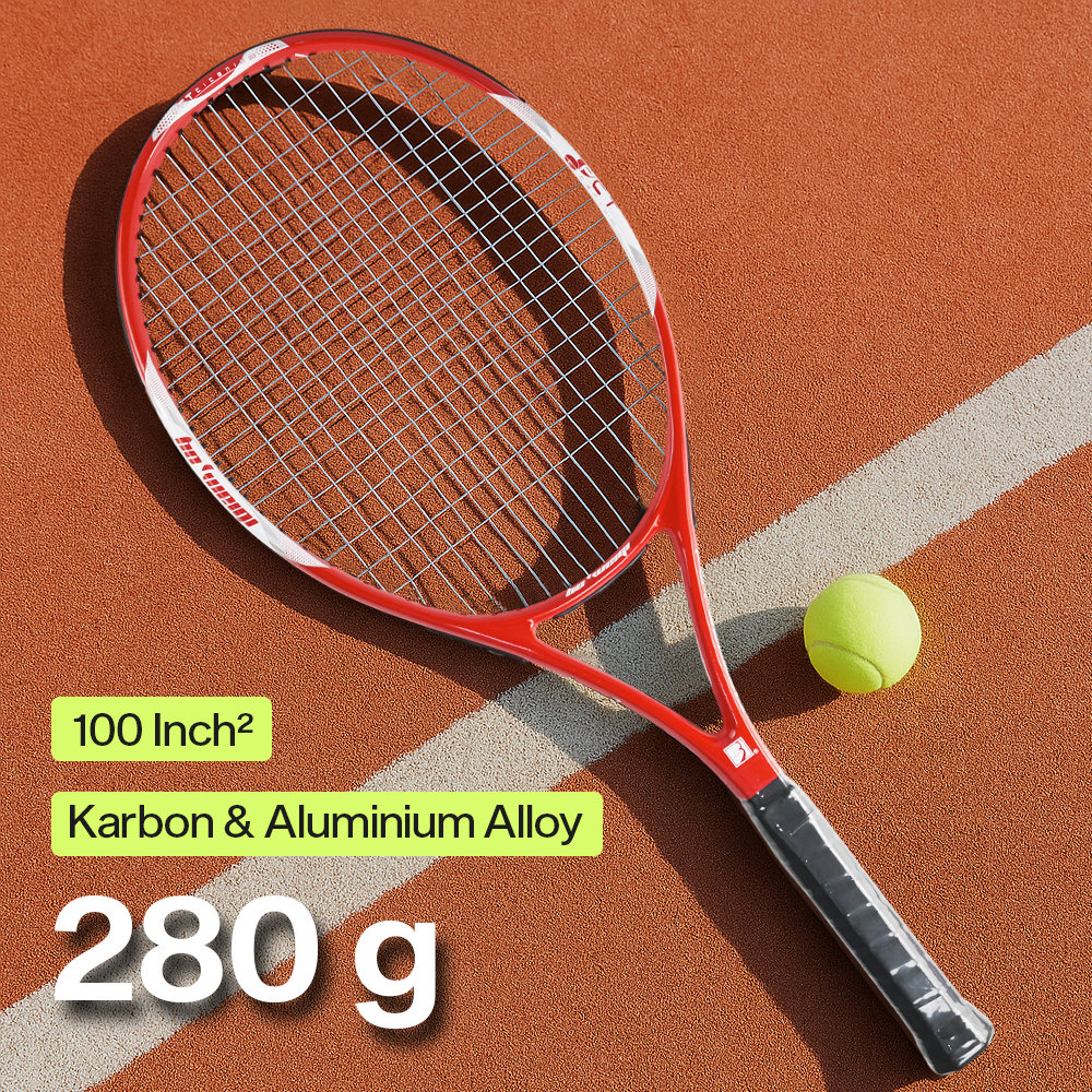 BO WEIQI Raket Tenis Carbon Aluminium Alloy 100sq 16x20 280g - B-280 Gambar produk BO WEIQI Raket Tenis Carbon Aluminium Alloy 100sq 16x20 280g - B-280