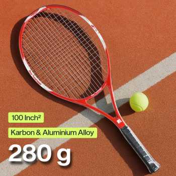 BO WEIQI Raket Tenis Carbon Aluminium Alloy 100sq 16x20 280g - B-280