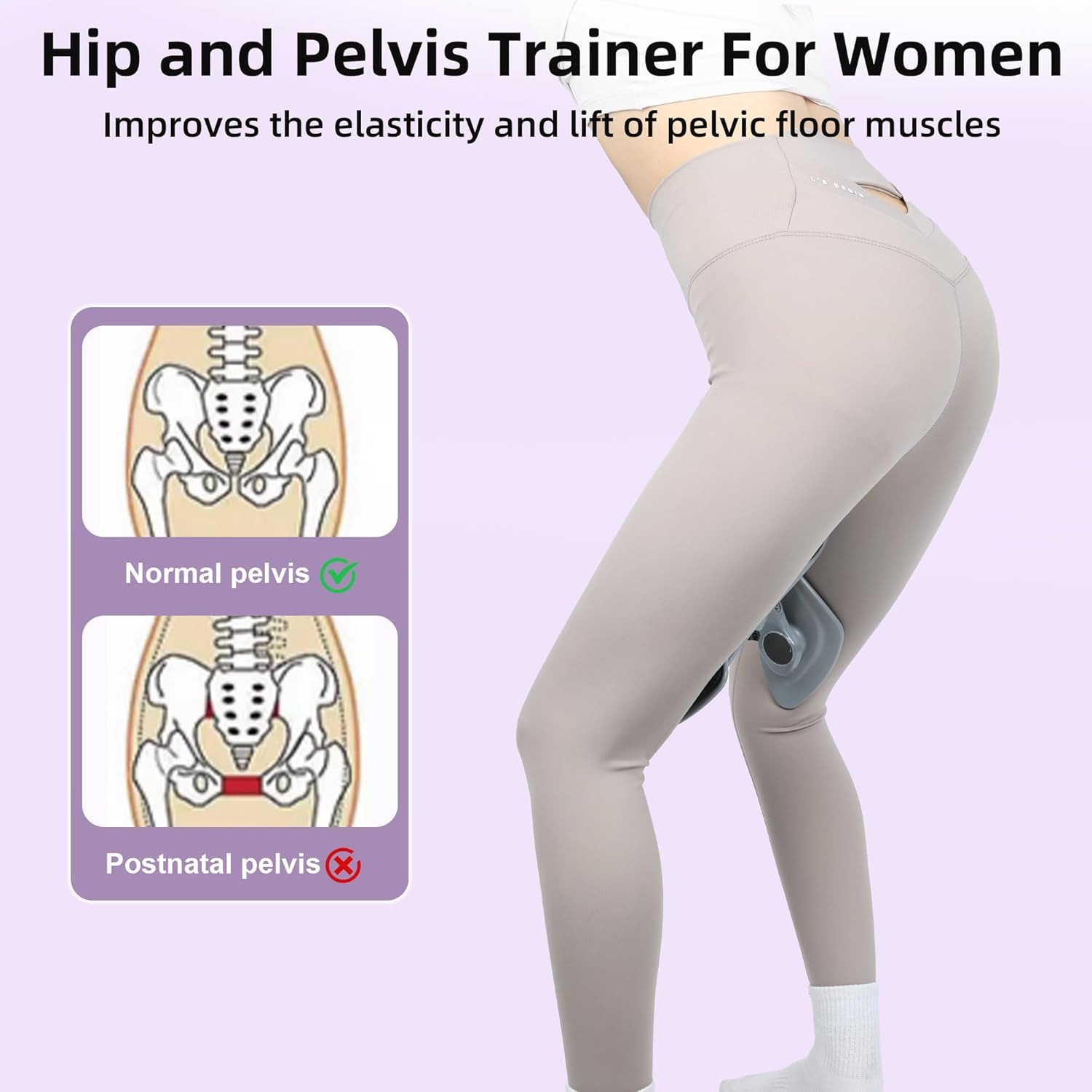 Gambar produk VEKSO Alat Latihan Otot Paha Pelvic Muscle Trainer Adjustable with LCD - V70