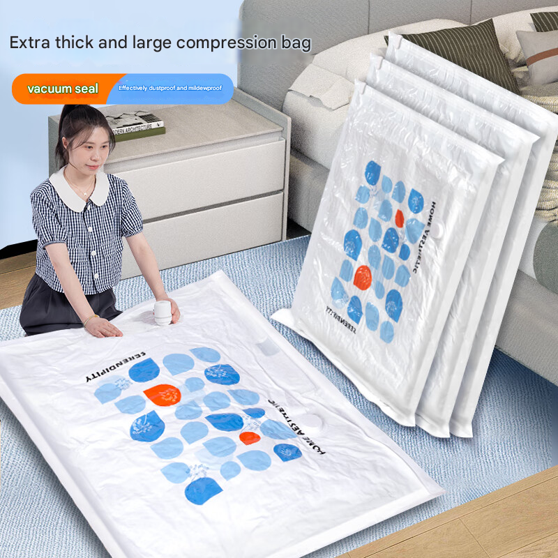 Gambar produk TRIPACK Kantong Plastik Vakum Pakaian Multifungsi Hand Roll 40x60cm Buggle - THR-10