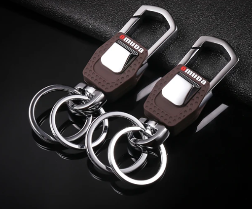 Gambar produk OMUDA Gantungan Kunci Carabiner Keychain Clip Double Ring Zinc Alloy - OM929