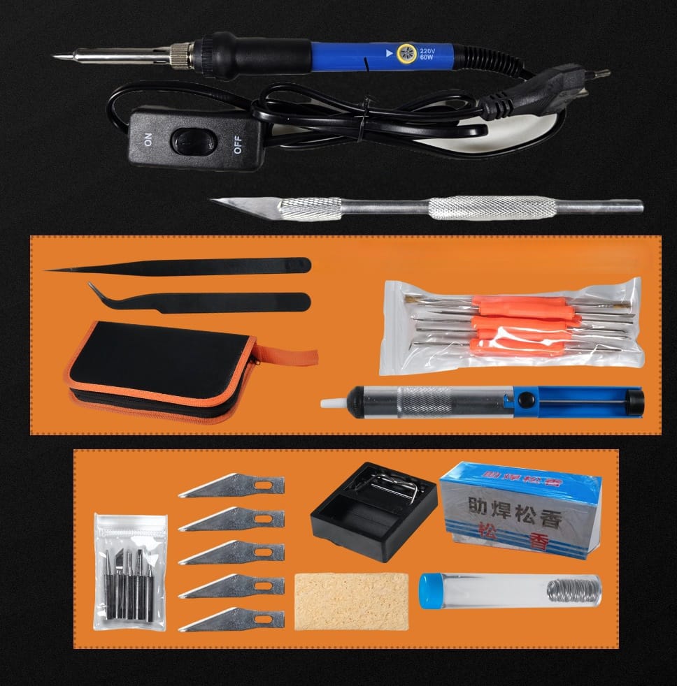 Gambar produk GEYOTAR Set Peralatan Solder Kit 60W 220V - SIK-003
