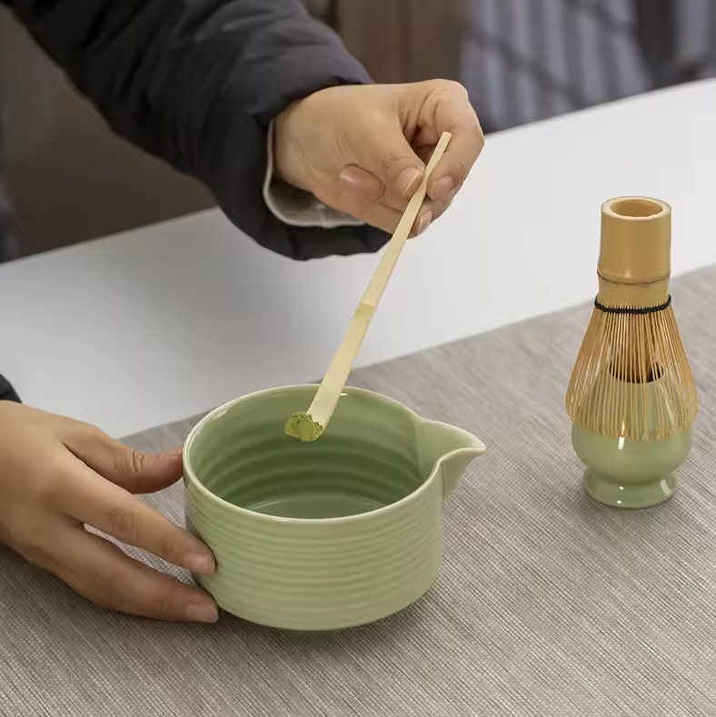 Gambar produk Dreamburgh Matcha Set Chawan Chasen Stand Chashaku Ceramic 500ml 4 PCS - CZ2