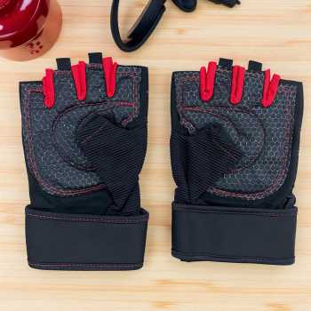 Gambar produk HU WAI YUN DONG Sarung Tangan Motor Olahraga Half-Finger Gloves L - HWYD