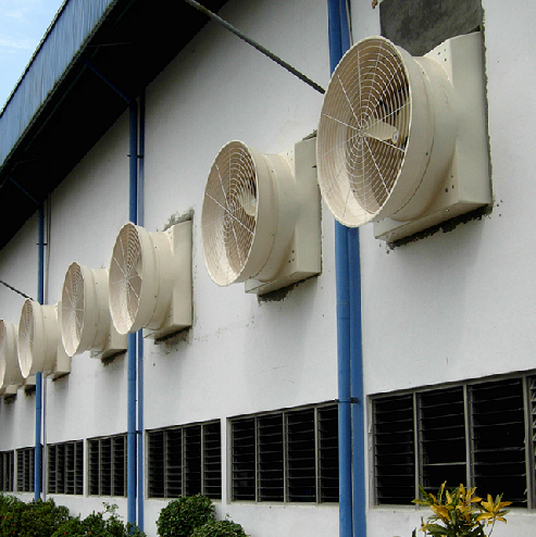 Gambar produk MINXIN Exhaust Fan Industrial Fiberglass Blade 43.5cm 820RPM 370W - ZS-1070