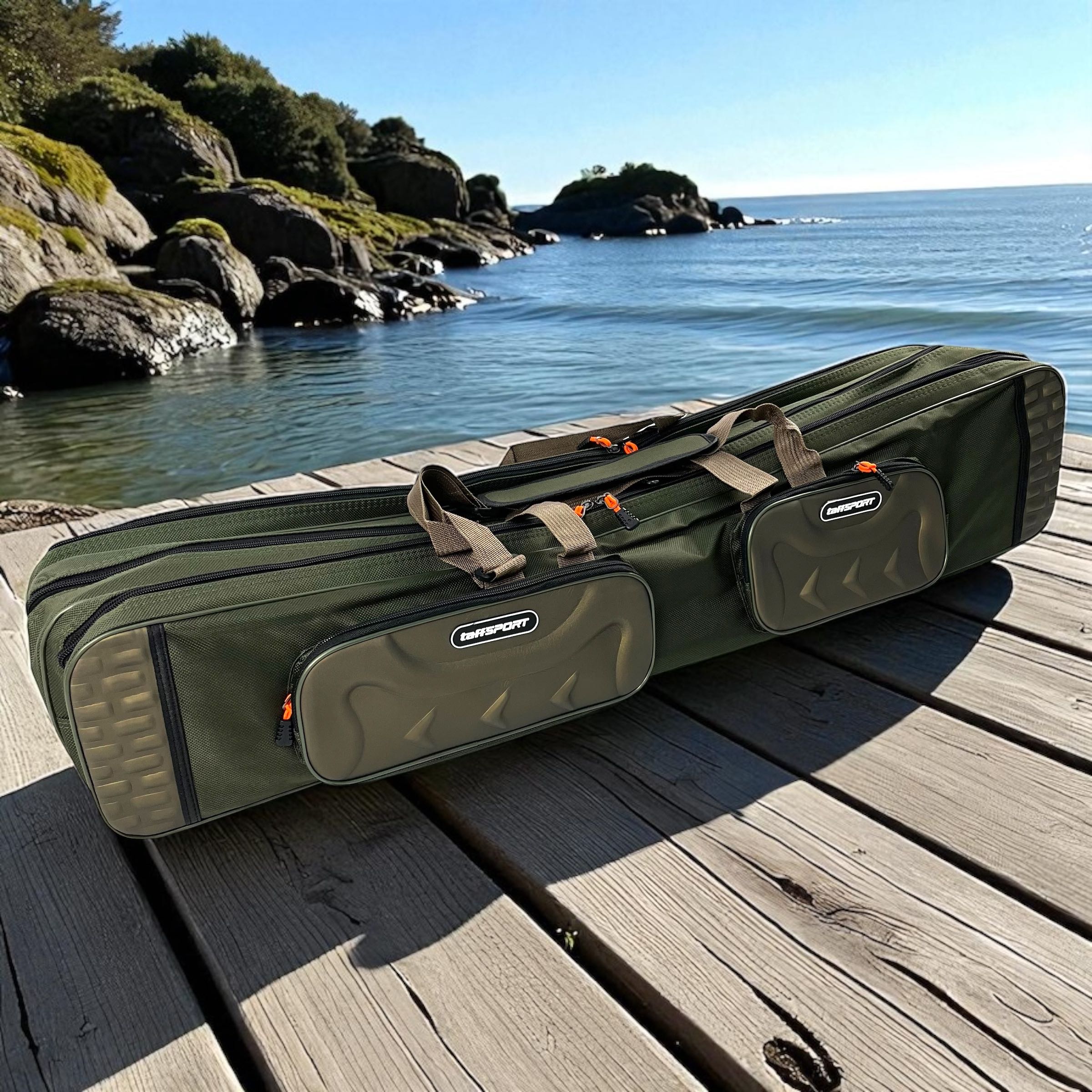 Gambar produk TaffSPORT Tas Pancing Multifunction Fishing Bag 1680D Oxford 3 Layer 1M - D300