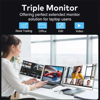 Gambar produk Rospider Portable Monitor Dual Screen Extender 14 Inch IPS FHD - HYX-B90D