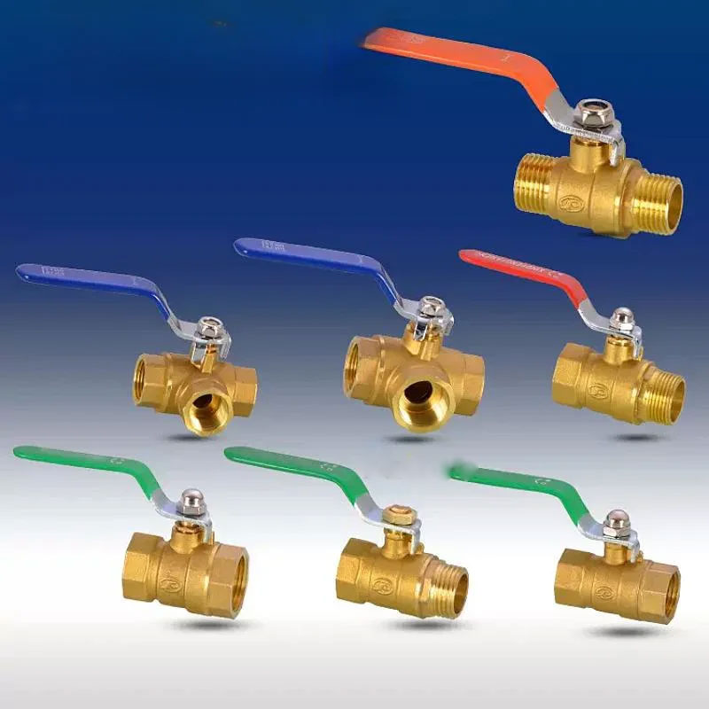Gambar produk FMA Katup Bola Ball Valve Thread Connector Joint Copper Pipe 1/2 Inch Long Handle - DN15